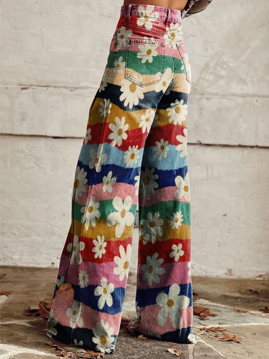 Léon - Pantalon Floral Elégante