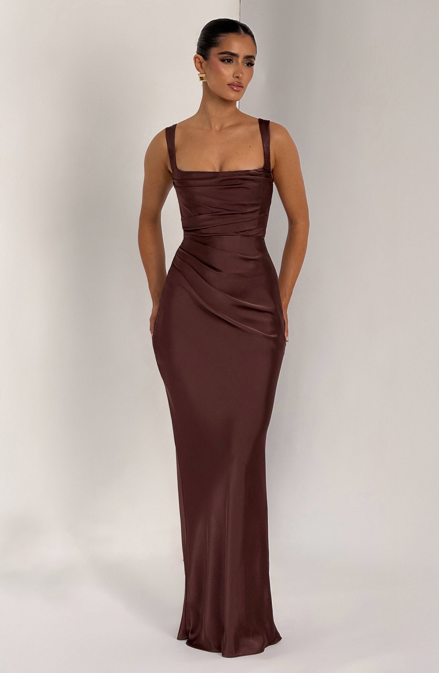 Calante Maxi Dress - Marrón