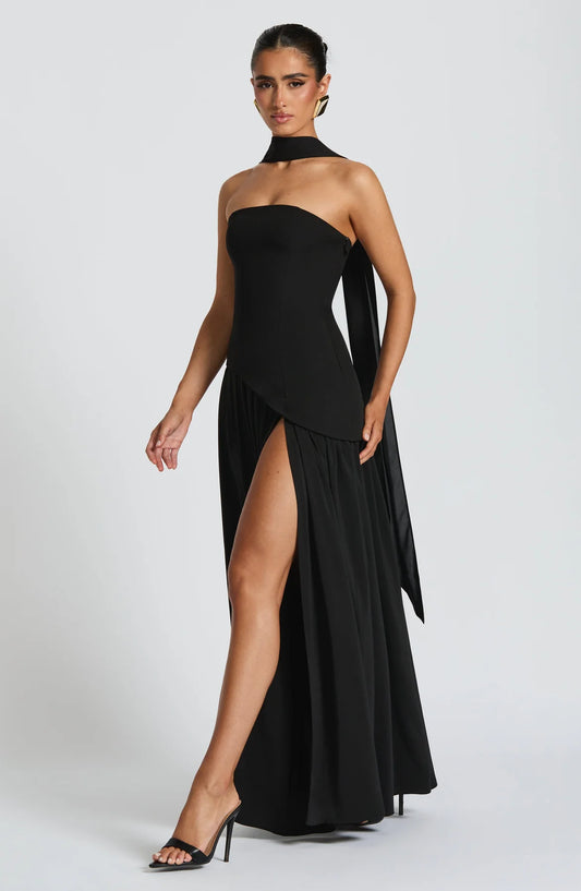 Aura Maxi Dress - Negro