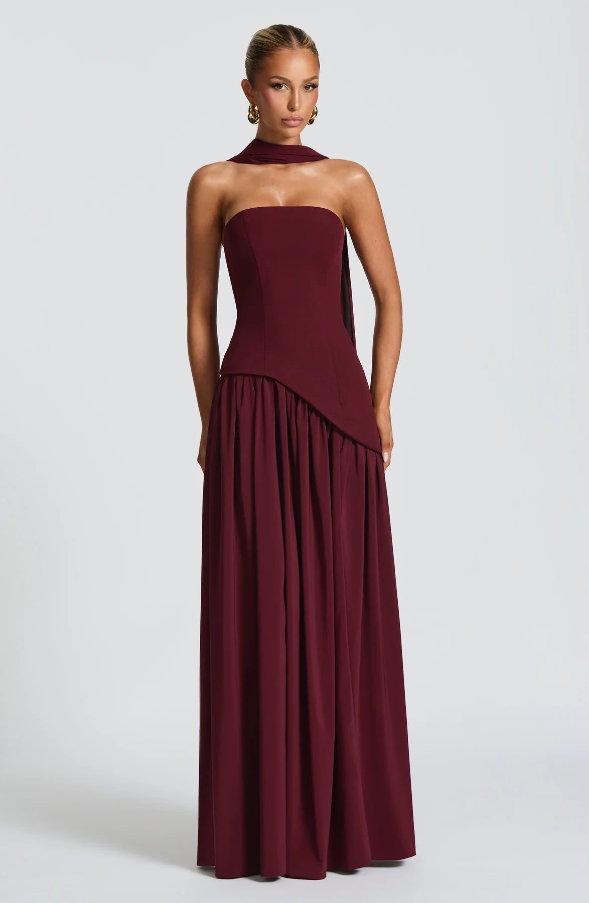 Aura Maxi Dress - Burdeos