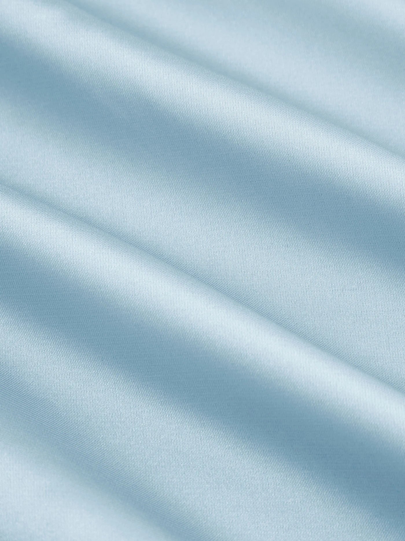 Vestido Maxi A-line con nudo y cuello halter de satén - Azul Cielo