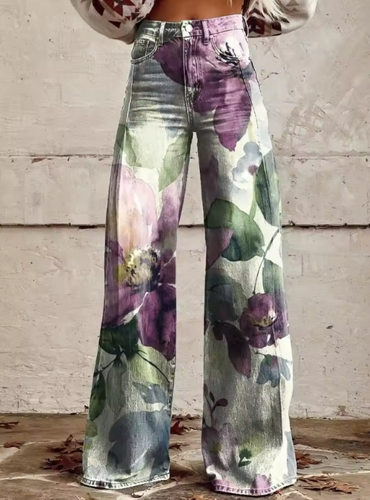 Alessia - Pantalon Boho Rétro Chic