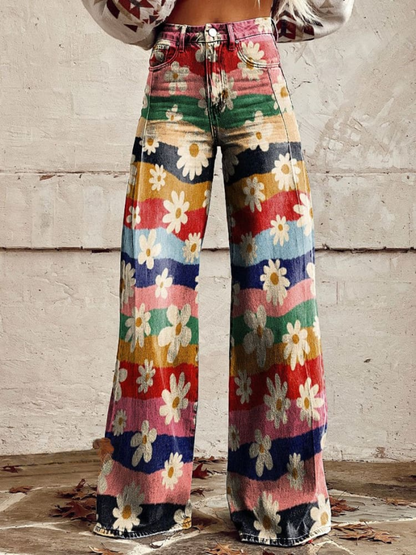 Léon - Pantalon Floral Elégante