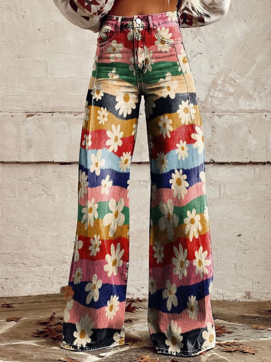 Léon - Pantalon Floral Elégante