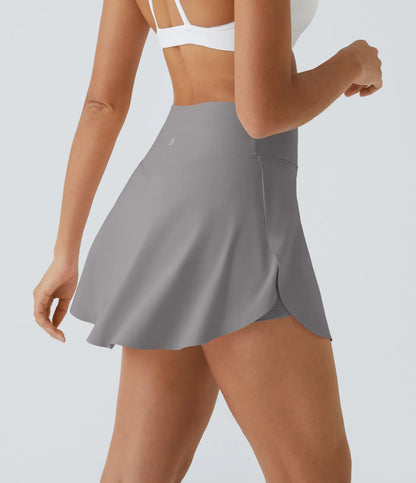 SoftlyZero™ Falda Cruzada Transpirable 2 en 1 de Tenis con Toque Fresco -  Griss