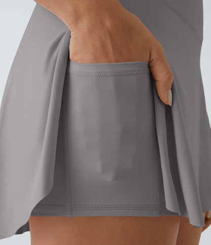SoftlyZero™ Falda Cruzada Transpirable 2 en 1 de Tenis con Toque Fresco -  Griss