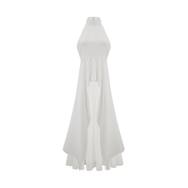 Sofie | Espalda abierta Ivory Dress