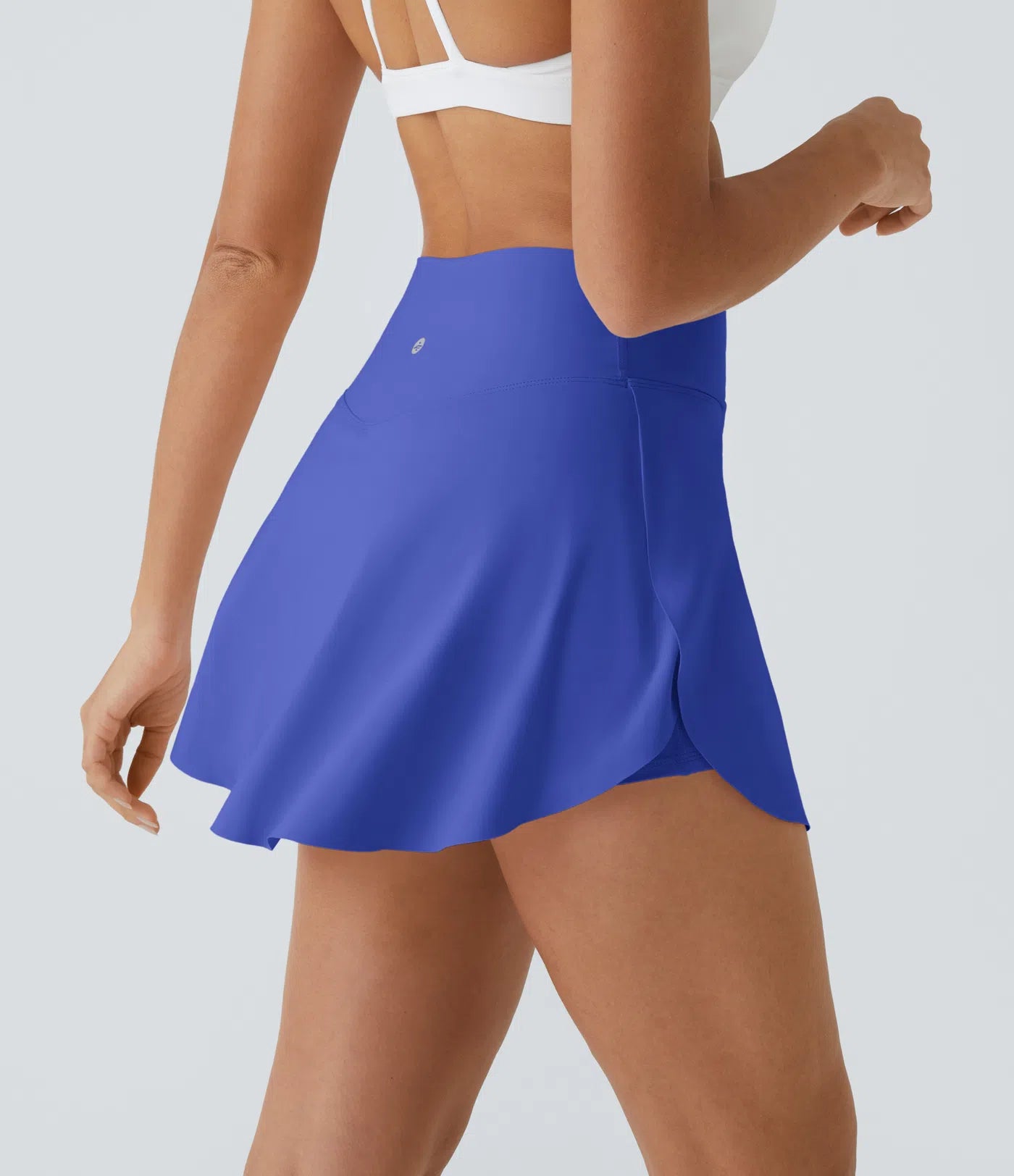 SoftlyZero™ Falda Cruzada Transpirable 2 en 1 de Tenis con Toque Fresco -  Azul