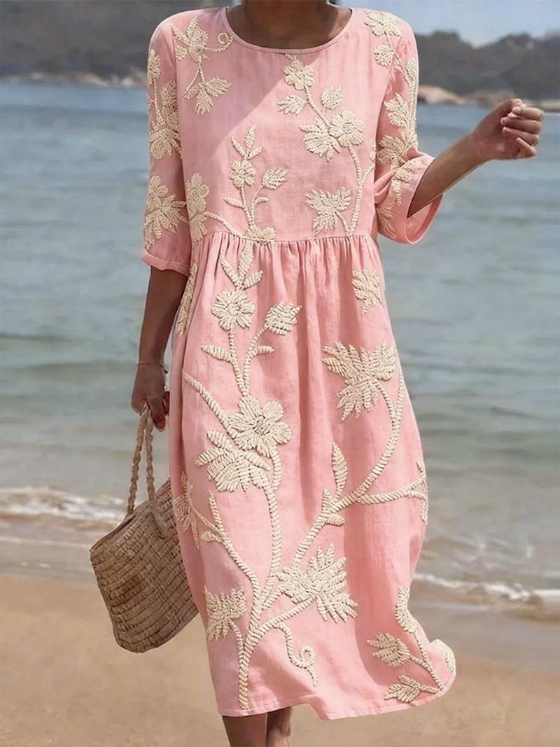 Vestido informal de mujer con estampado floral