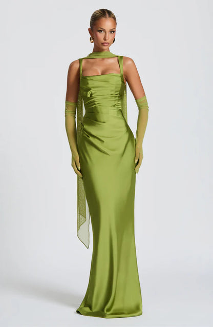 Calante Maxi Dress - Verde Lima