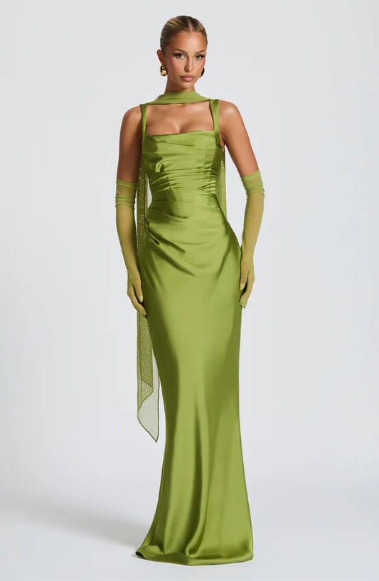 Calante Maxi Dress - Verde Lima