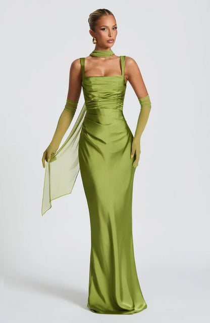 Calante Maxi Dress - Verde Lima