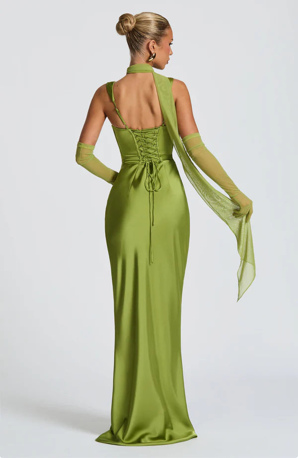 Calante Maxi Dress - Verde Lima