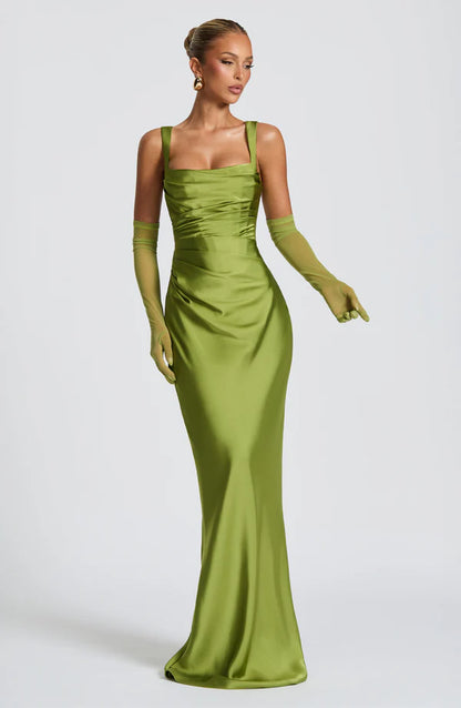 Calante Maxi Dress - Verde Lima