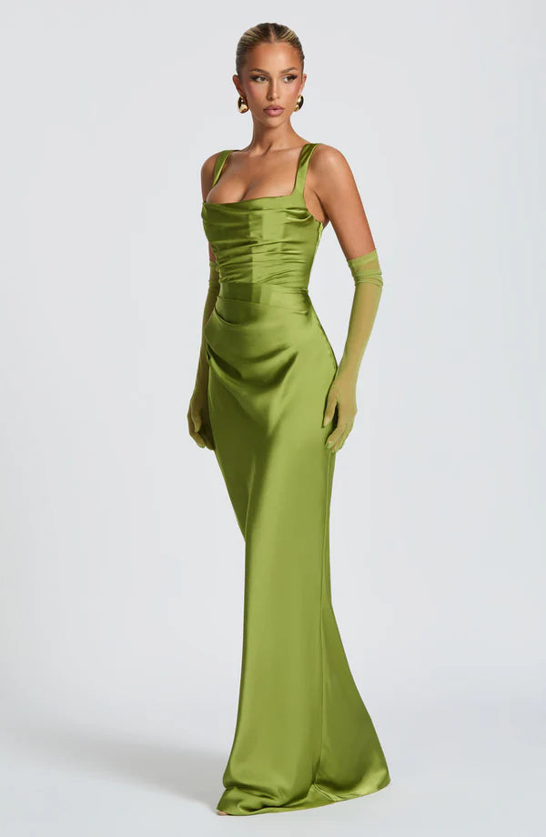 Calante Maxi Dress - Verde Lima