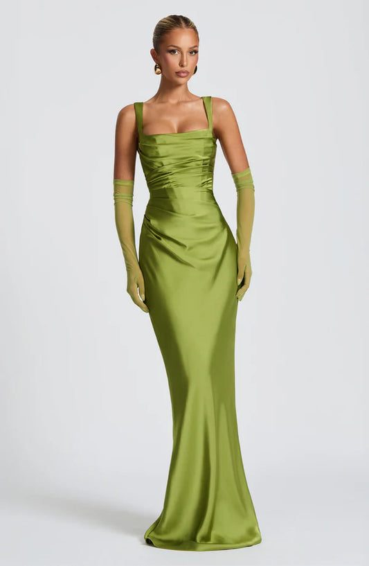 Calante Maxi Dress - Verde Lima