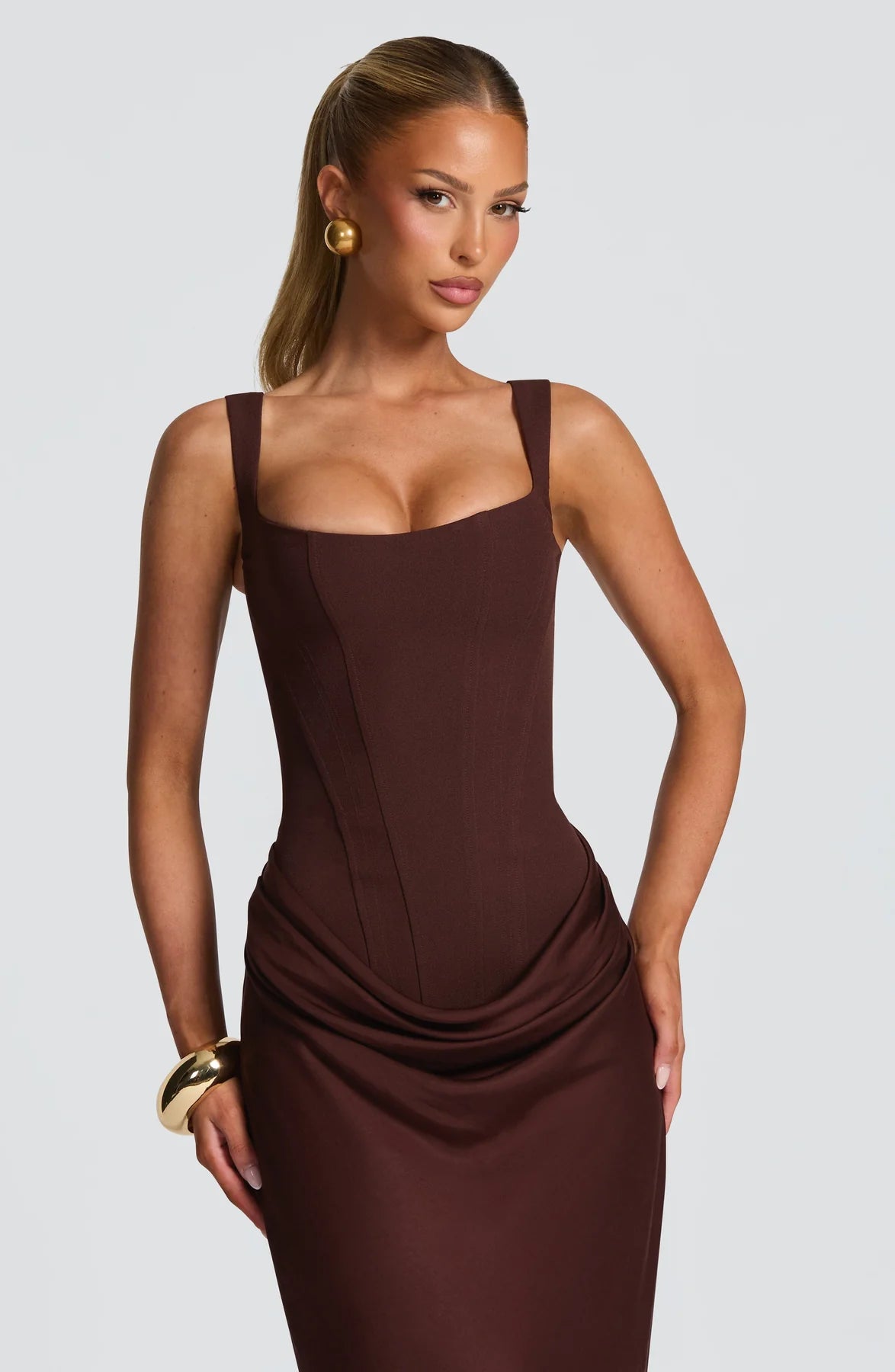Julie | Hourglass Maxi - Marrón