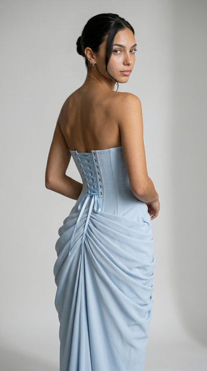 Julie | Mazi Dress - Azul claro