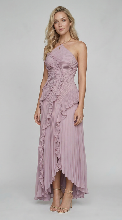 Chloe | Vestido con volantes - Violeta