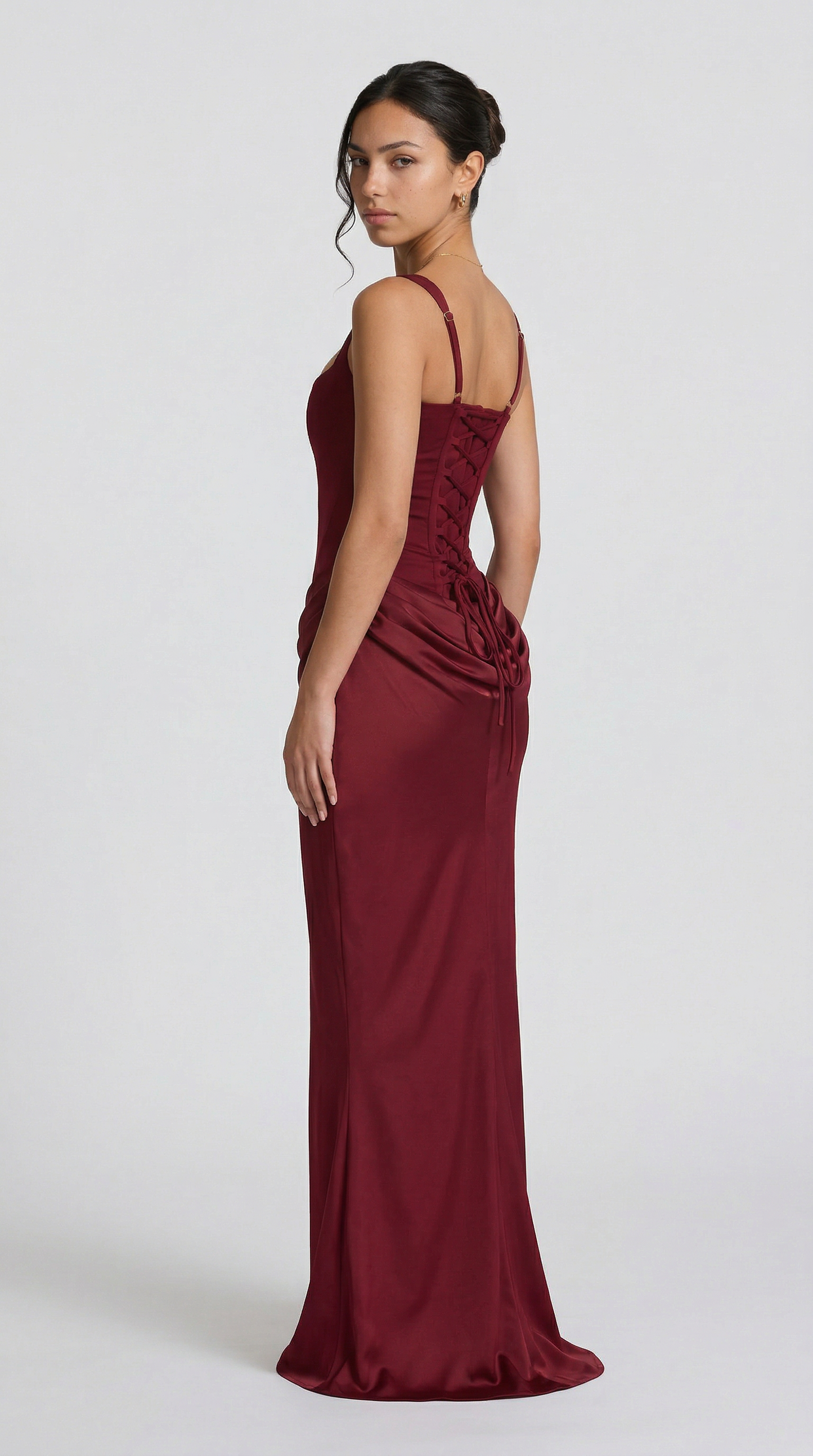 Julie | Hourglass Maxi - Burdeos
