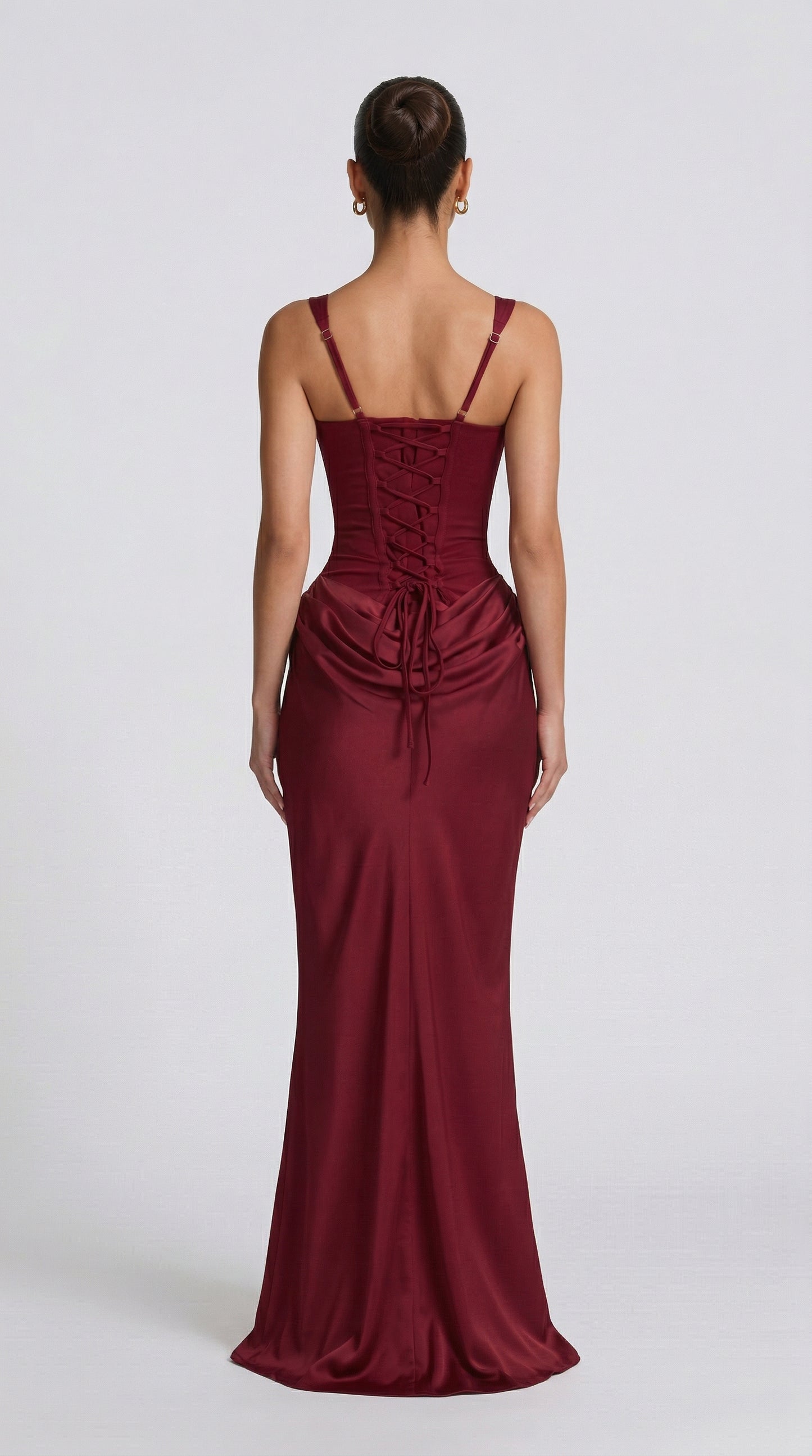 Julie | Hourglass Maxi - Burdeos
