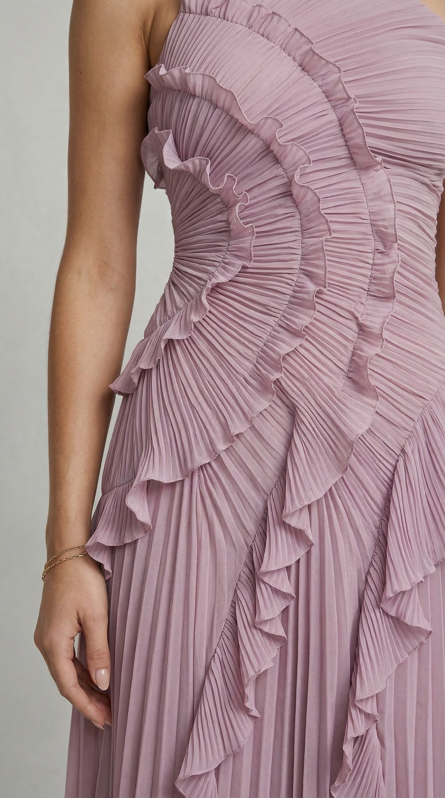 Chloe | Vestido con volantes - Violeta