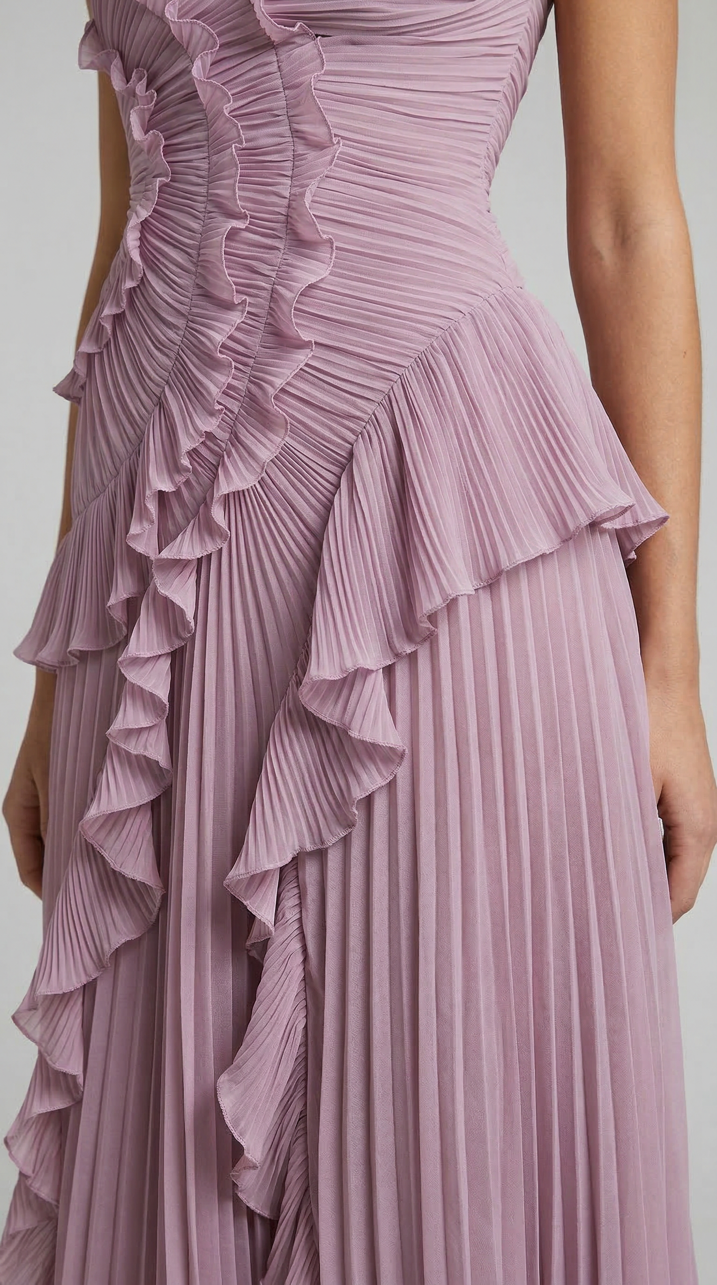 Chloe | Vestido con volantes - Violeta