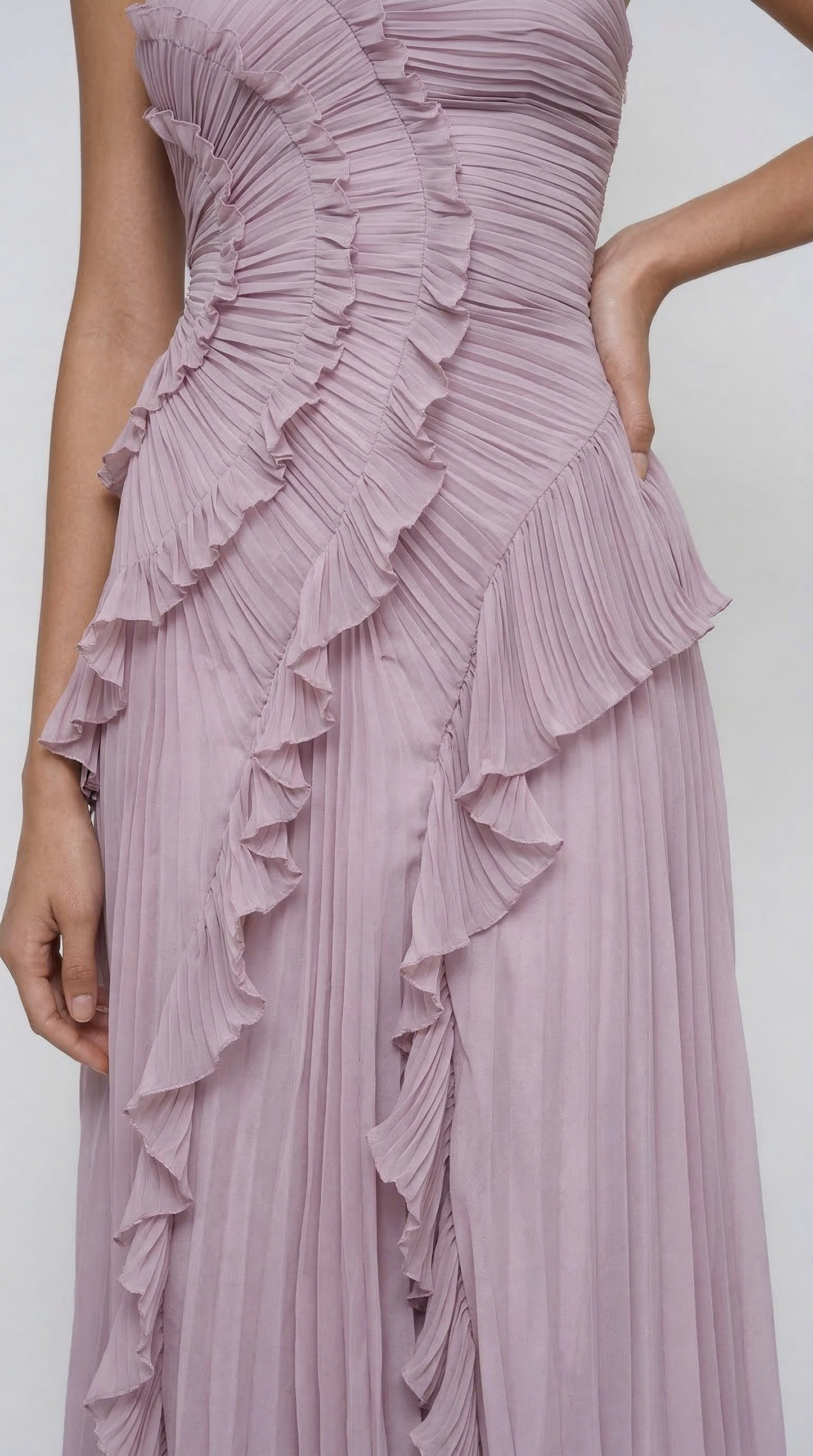 Chloe | Vestido con volantes - Violeta