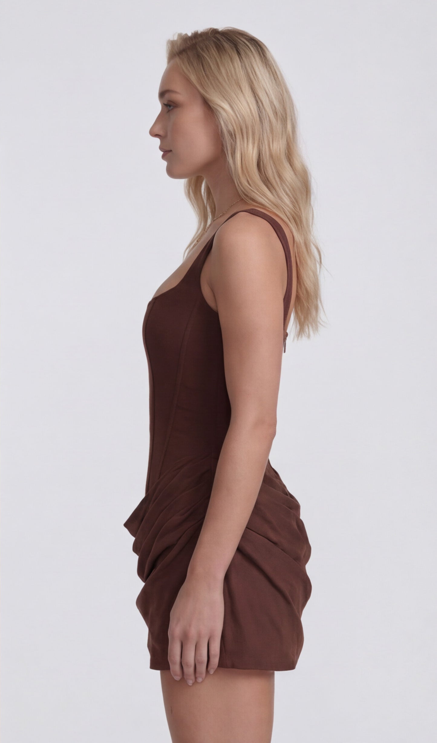 Chloe | Mini Dress - Marron