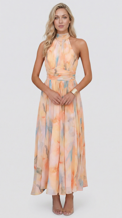 María™ – Vestido Maxi Floral Elegante