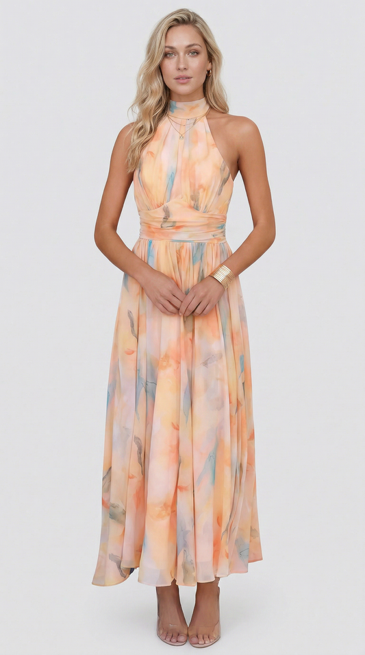 María™ – Vestido Maxi Floral Elegante