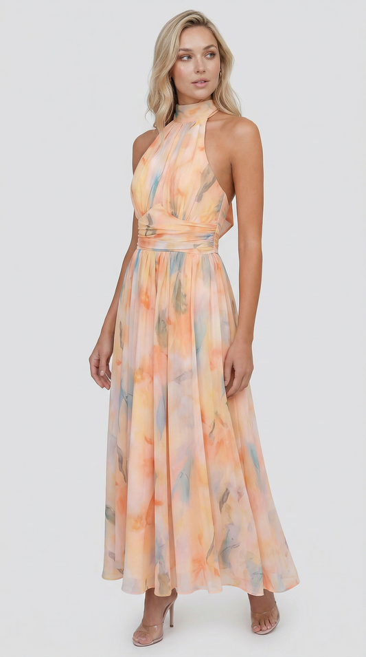 María™ – Vestido Maxi Floral Elegante
