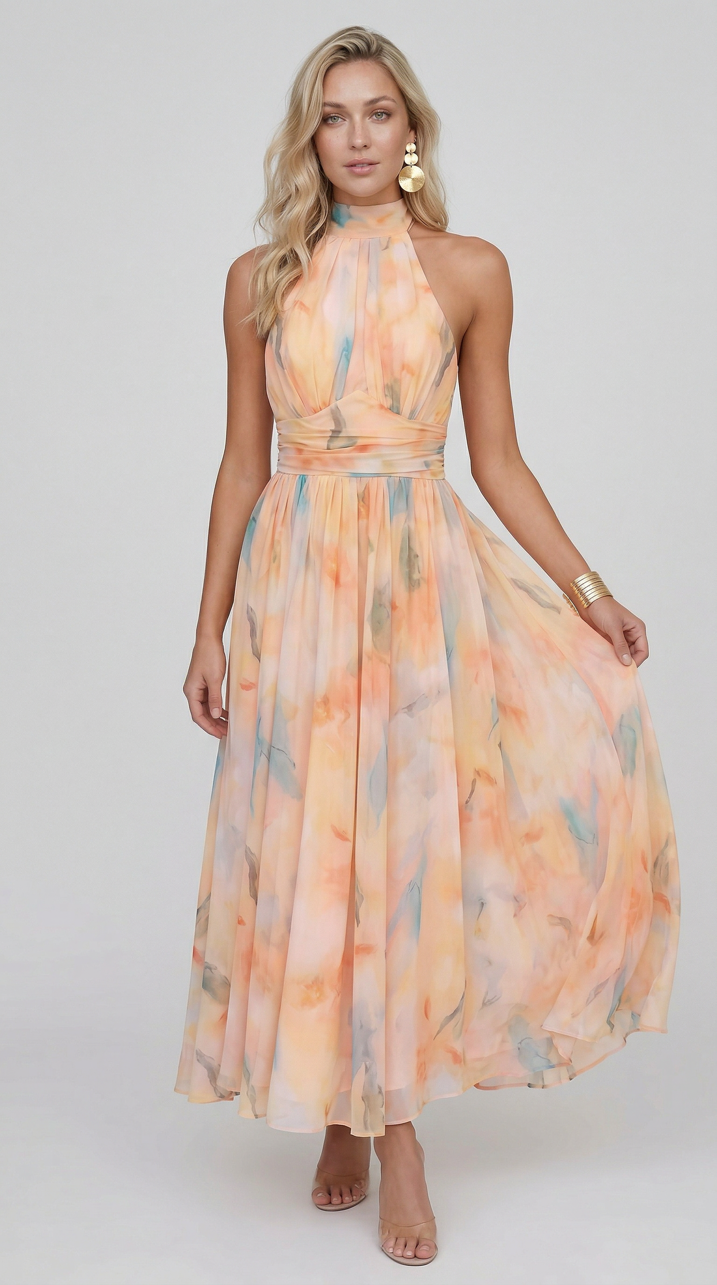 María™ – Vestido Maxi Floral Elegante