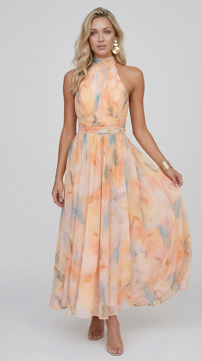 María™ – Vestido Maxi Floral Elegante