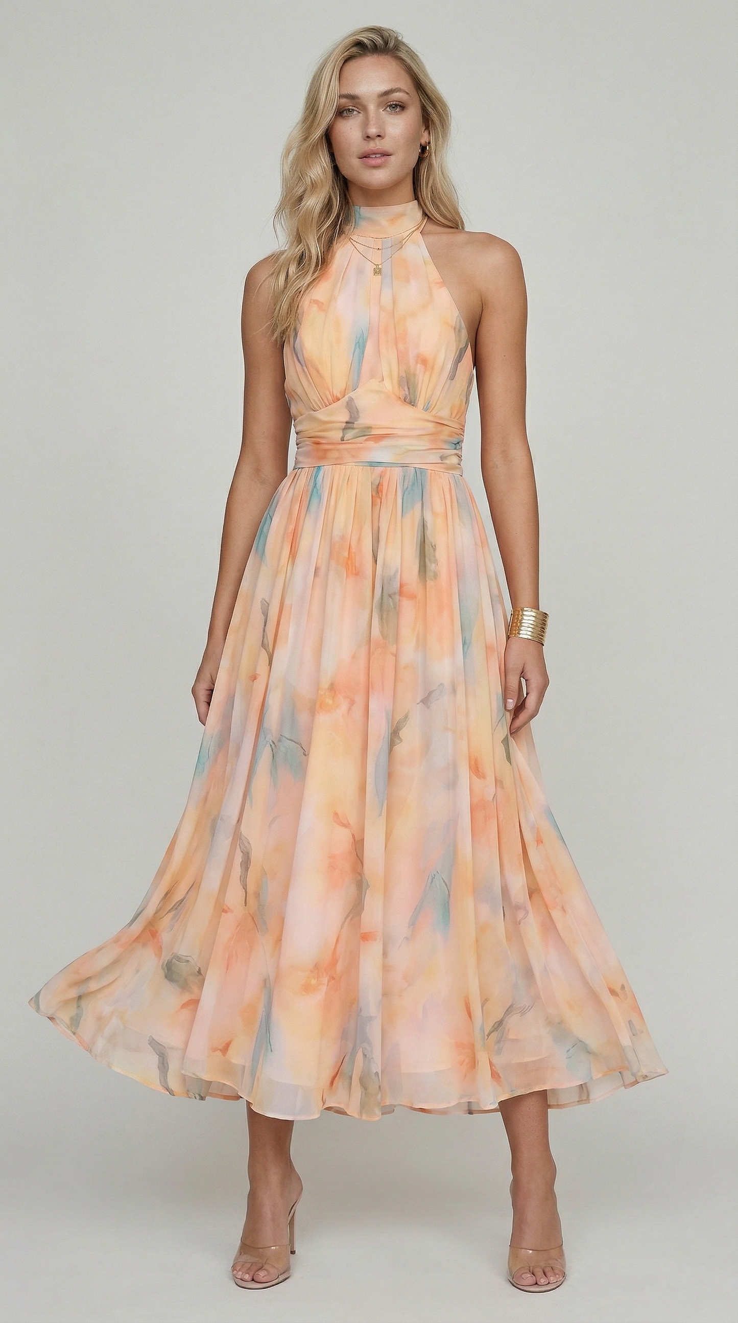 María™ – Vestido Maxi Floral Elegante
