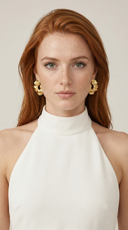 Sofie | Espalda abierta Ivory Dress