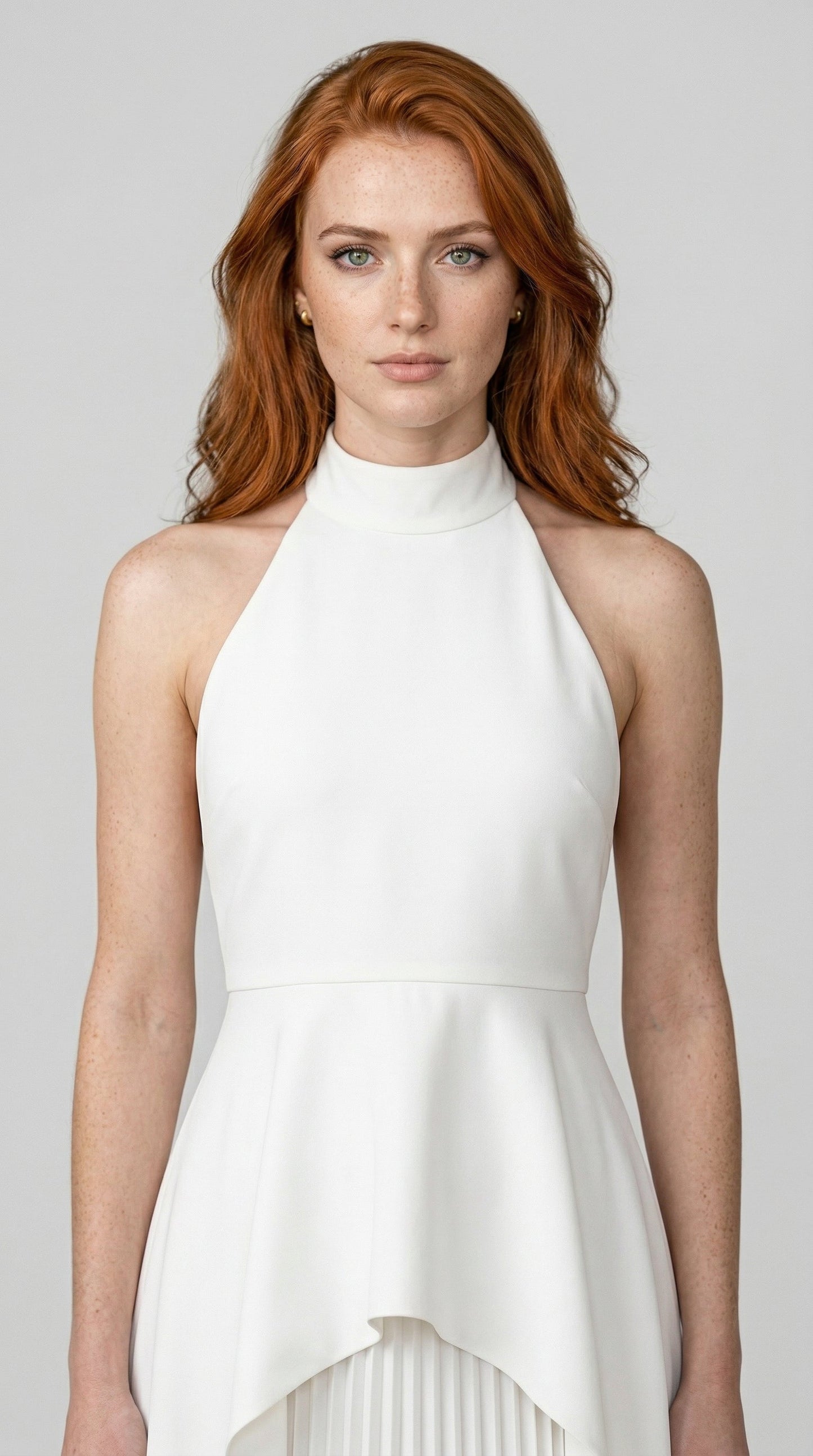 Sofie | Espalda abierta Ivory Dress