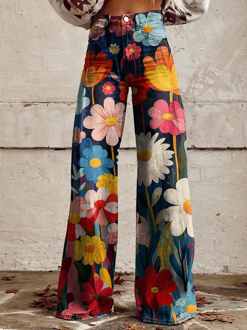 Léna - Pantalon Amples Floral