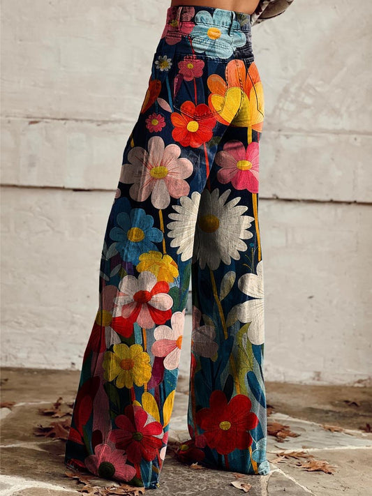 Léna - Pantalon Amples Floral