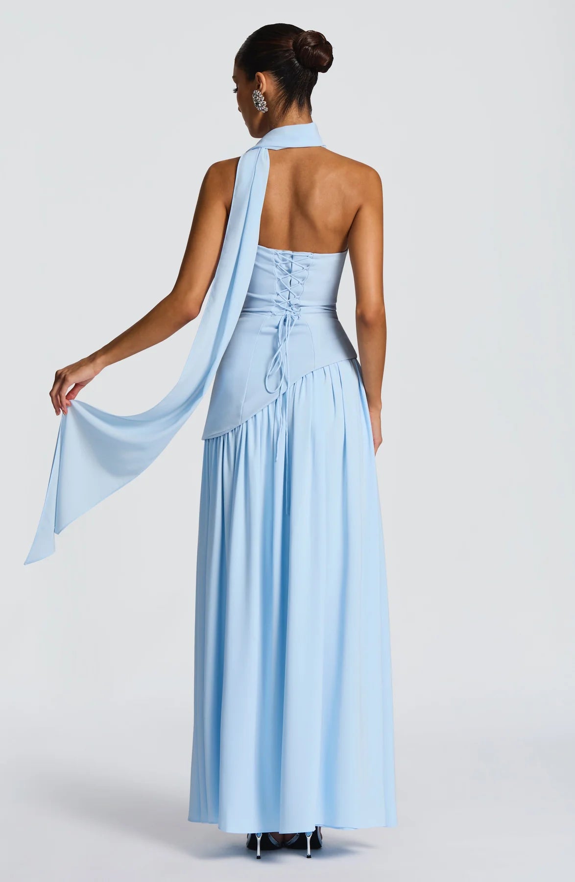 Aura Maxi Dress - Azul Bebe