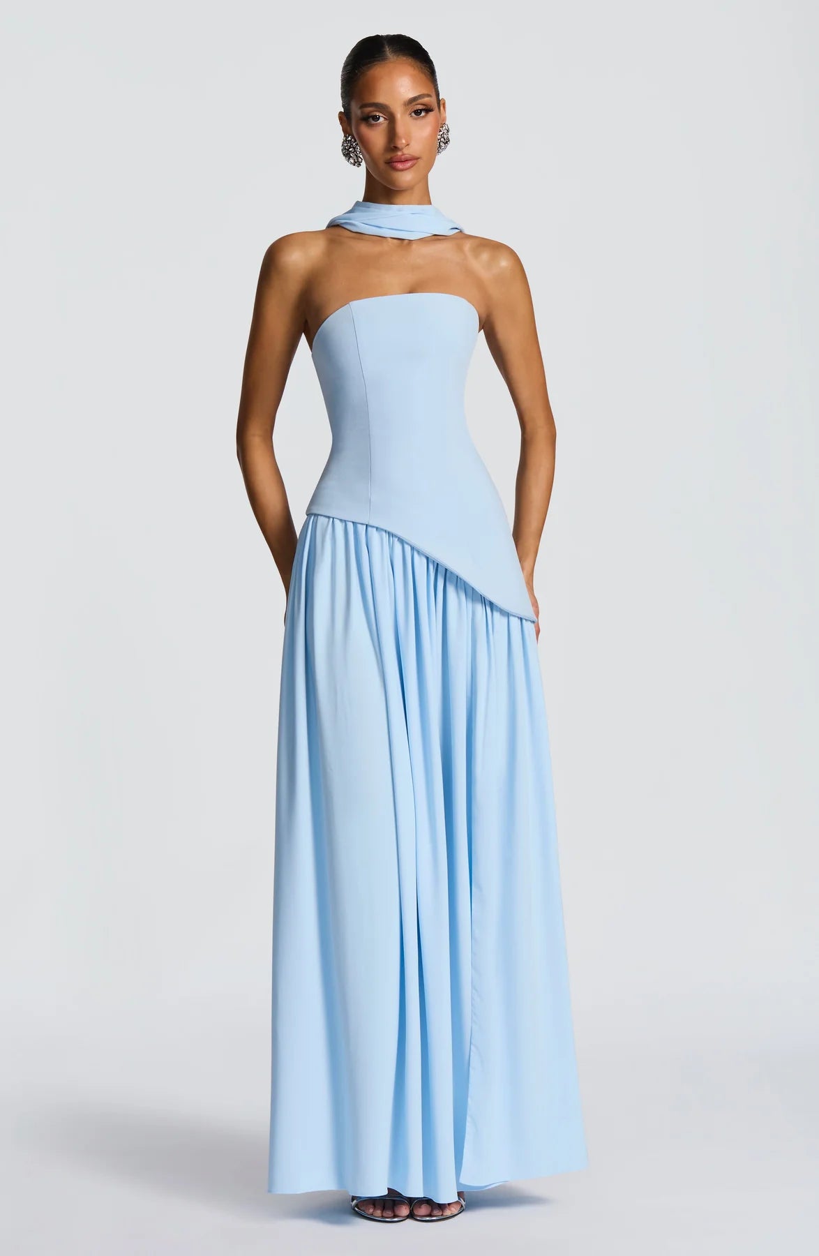 Aura Maxi Dress - Azul Bebe