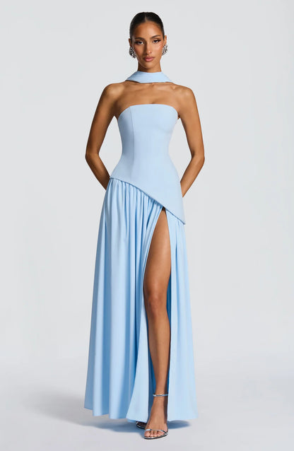 Aura Maxi Dress - Azul Bebe