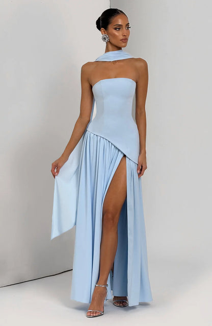 Aura Maxi Dress - Azul Bebe