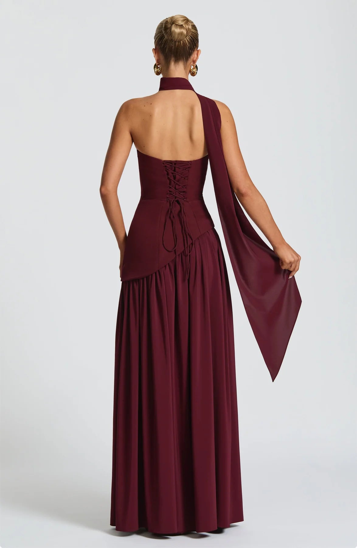 Aura Maxi Dress - Burdeos