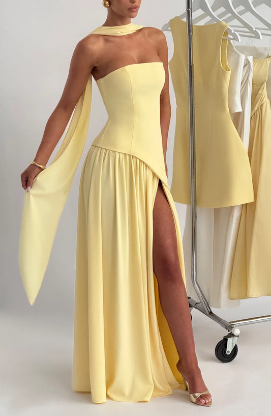 Aura Maxi Dress - Limón
