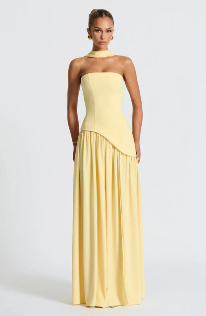 Aura Maxi Dress - Limón