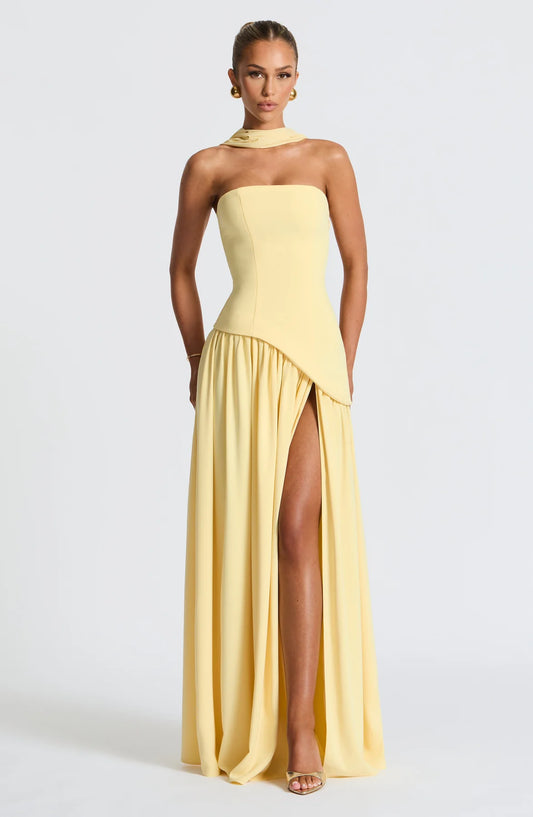 Aura Maxi Dress - Limón