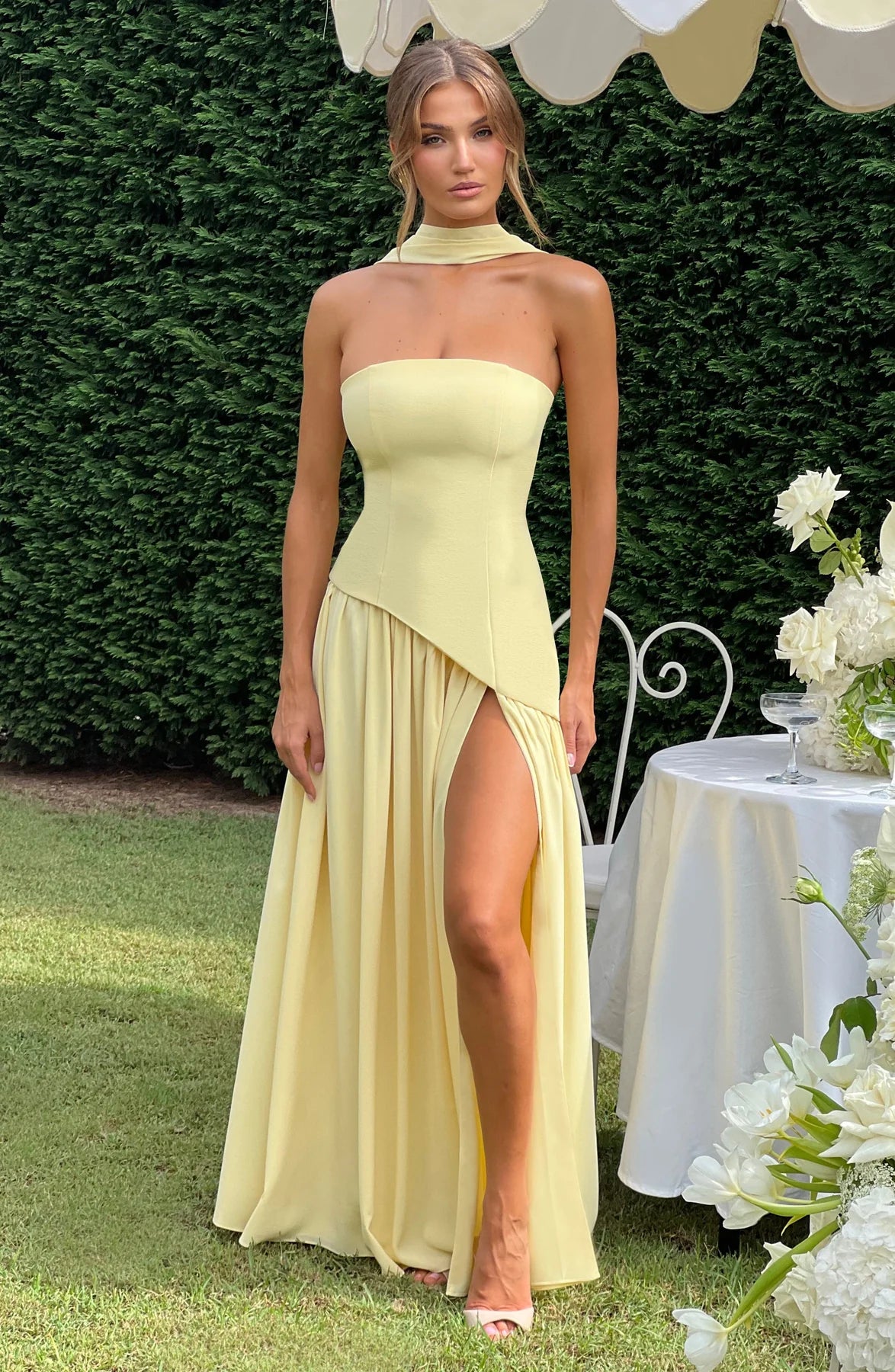Aura Maxi Dress - Limón
