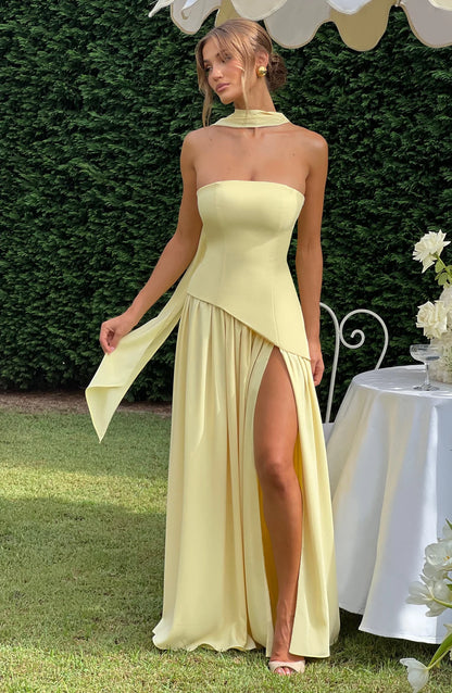 Aura Maxi Dress - Limón