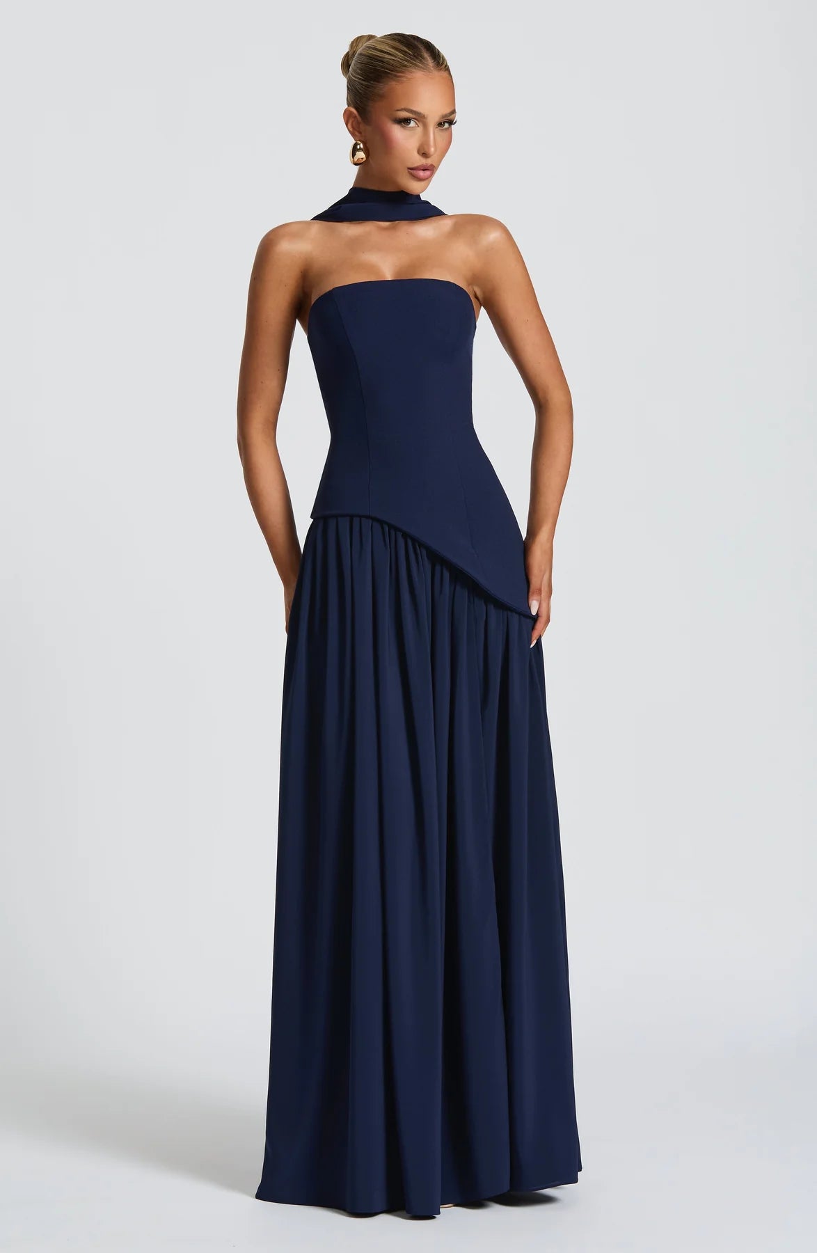 Aura Maxi Dress - Azul Marino